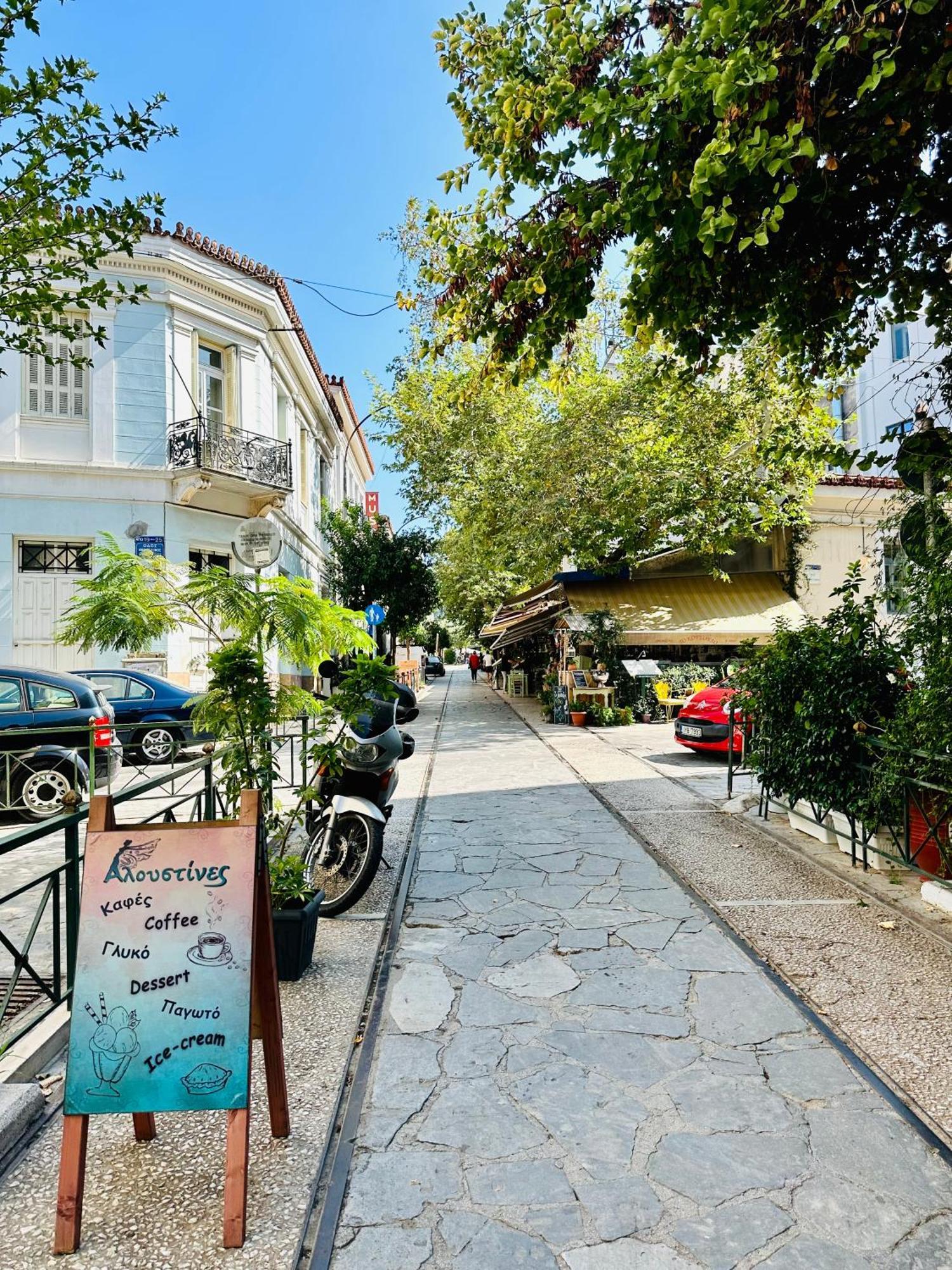 Yuna Penthouse, 100Sqm Private Rooftop Terrasse, Acropolis By Foot Atena Exterior foto