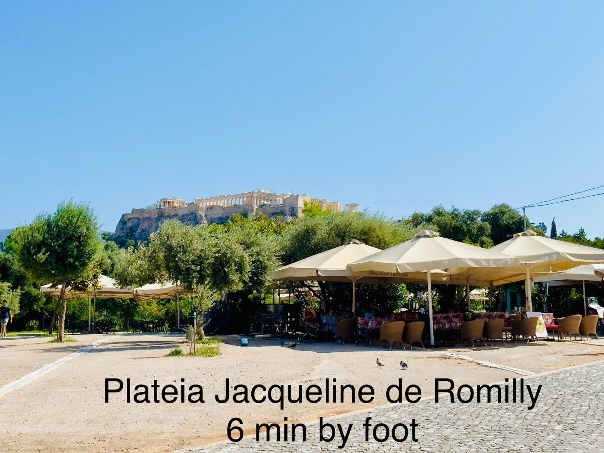 Yuna Penthouse, 100Sqm Private Rooftop Terrasse, Acropolis By Foot Atena Exterior foto