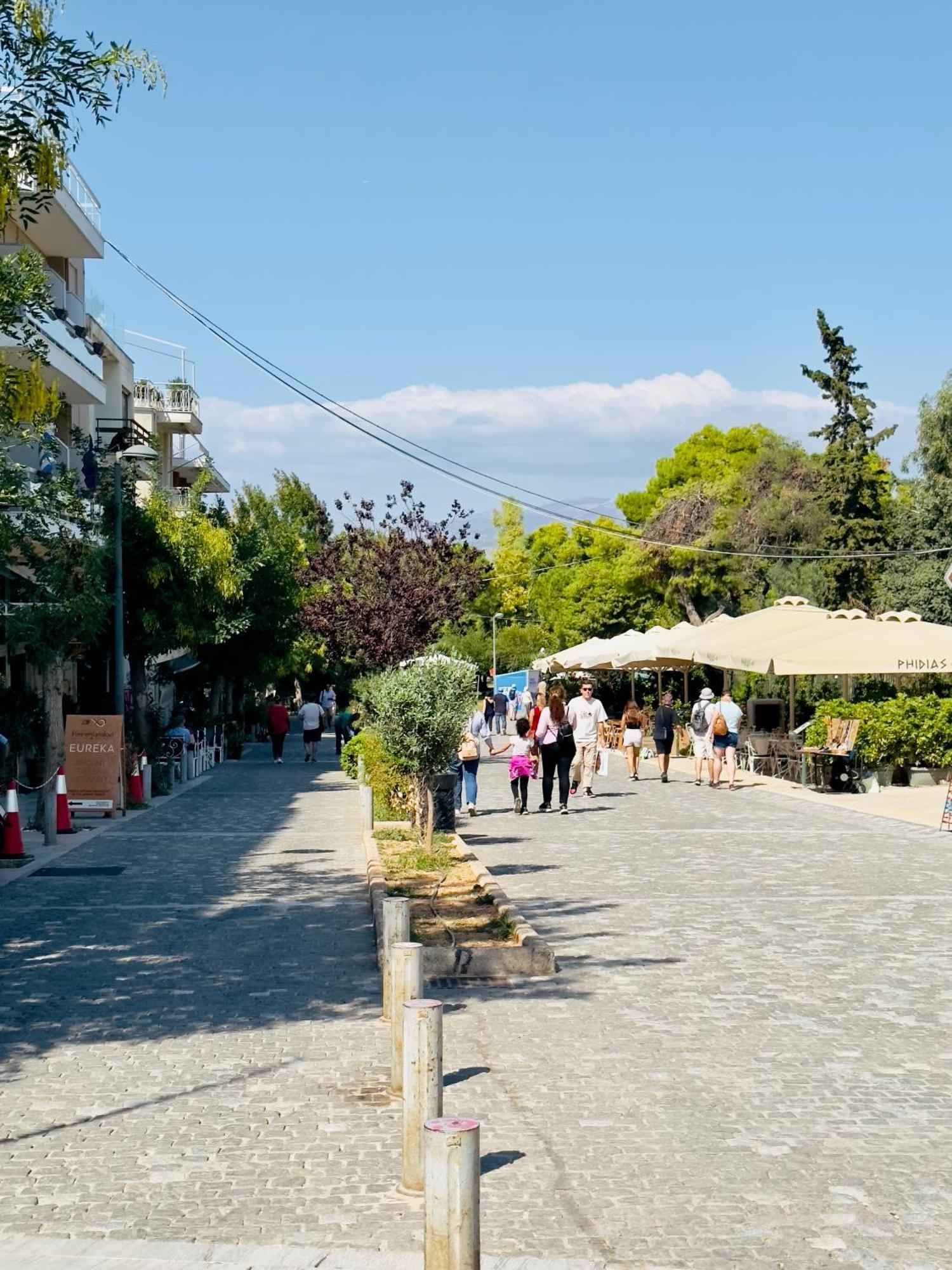Yuna Penthouse, 100Sqm Private Rooftop Terrasse, Acropolis By Foot Atena Exterior foto