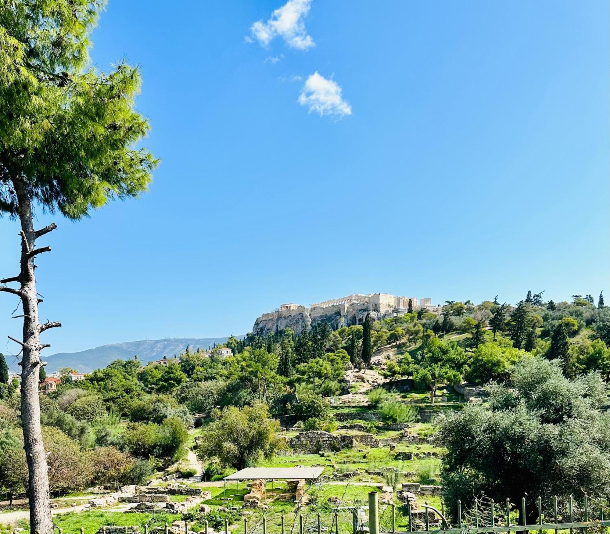 Yuna Penthouse, 100Sqm Private Rooftop Terrasse, Acropolis By Foot Atena Exterior foto