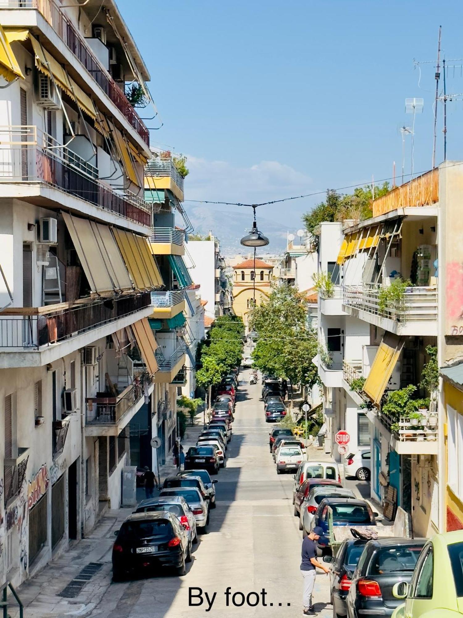 Yuna Penthouse, 100Sqm Private Rooftop Terrasse, Acropolis By Foot Atena Exterior foto