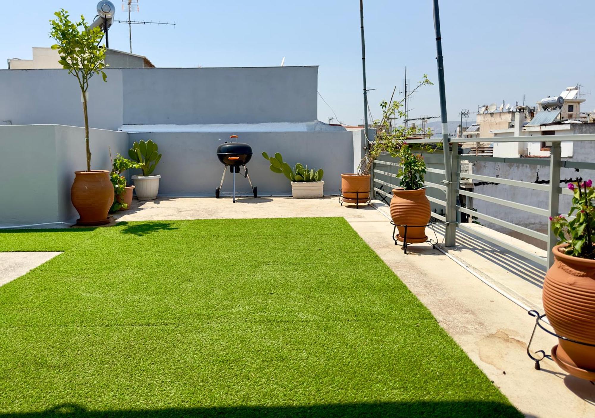 Yuna Penthouse, 100Sqm Private Rooftop Terrasse, Acropolis By Foot Atena Exterior foto